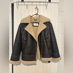 American Eagle Outfitters Vegan Oversized Shearling Jacket